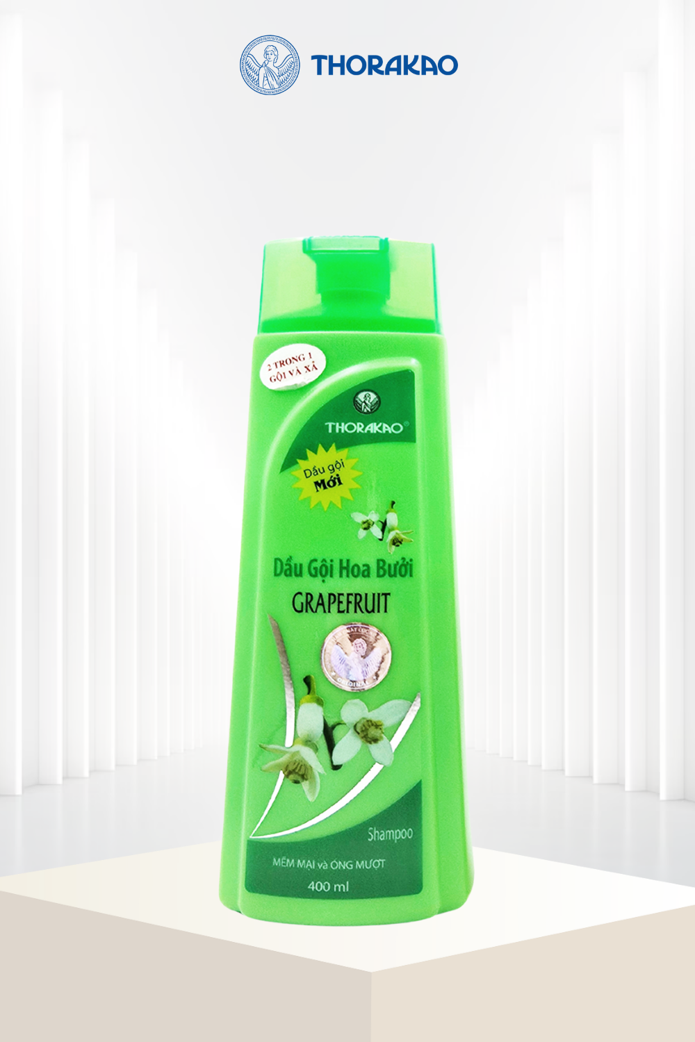 Dầu gội xả 2in1 Hoa Bưởi Thorakao 400ml