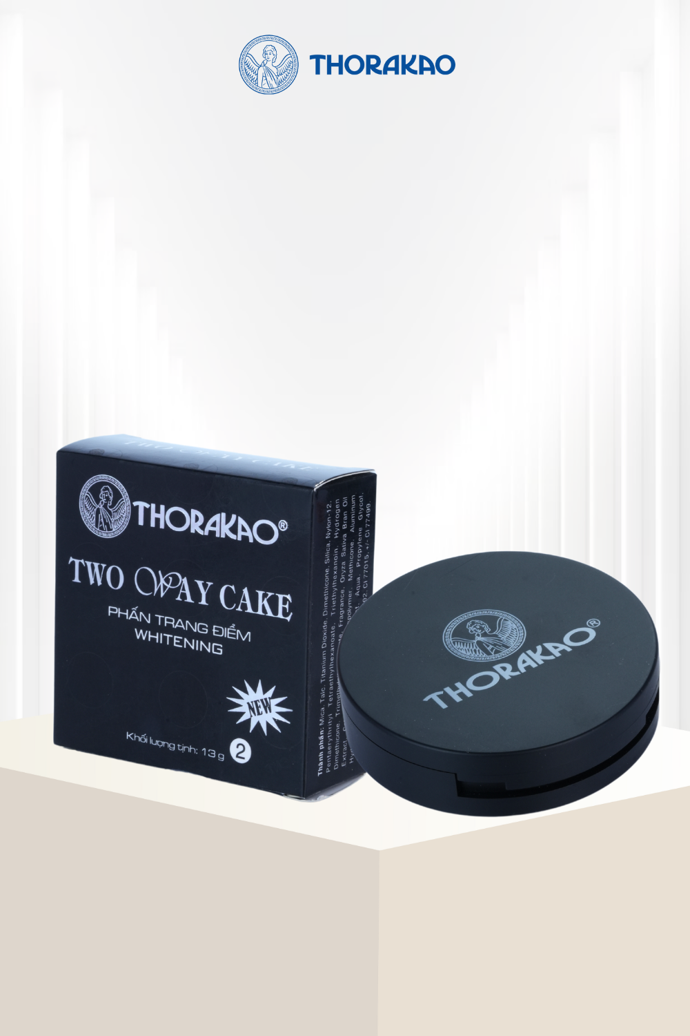 Phấn trang điểm Whitening Thorakao 13g