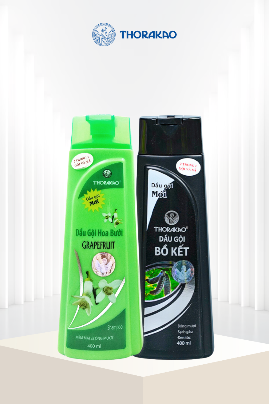 Combo tóc khỏe suôn mượt Thorakao 400ml
